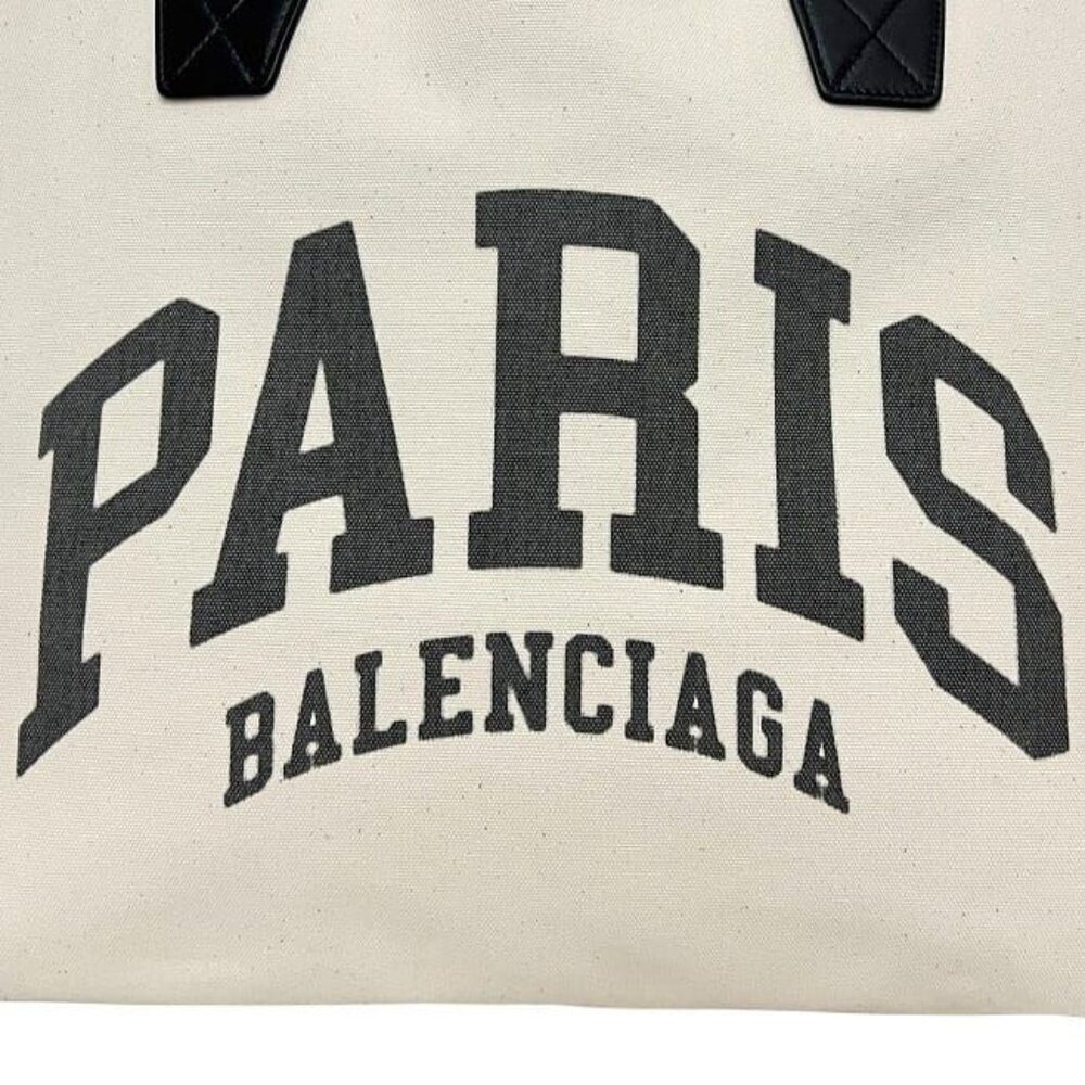 Balenciaga Tote City's Paris Large Tote White Black - Picture 3 of 10
